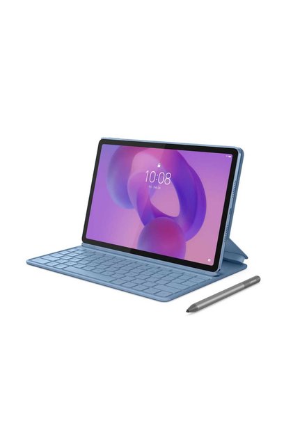 Idea Tab Wi-Fi Tablet, 8 GB RAM, 256 GB Storage, Polar Blue, ZAFR1004AE with Keyboard