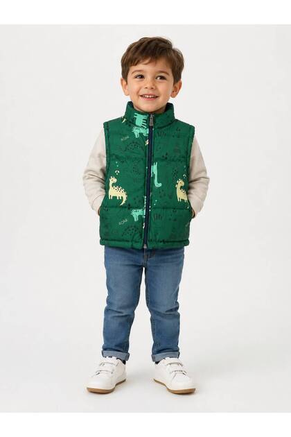 Dinosaur Patterned Baby Vest