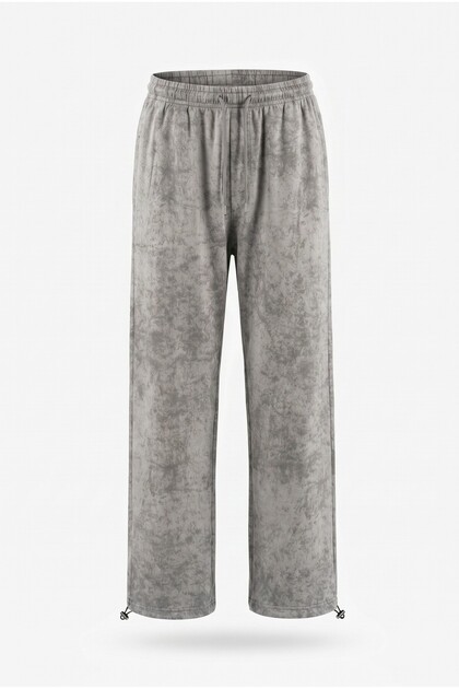 Unisex Yıkama Desenli Ayarlanabilir Paça Baggy Premium Eşofman Altı OZSA-5097