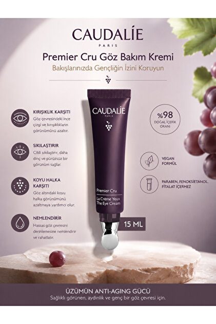 Caudalie Premier Cru Göz Bakım Kremi 15 ml - Yaşlanma Karşıtı