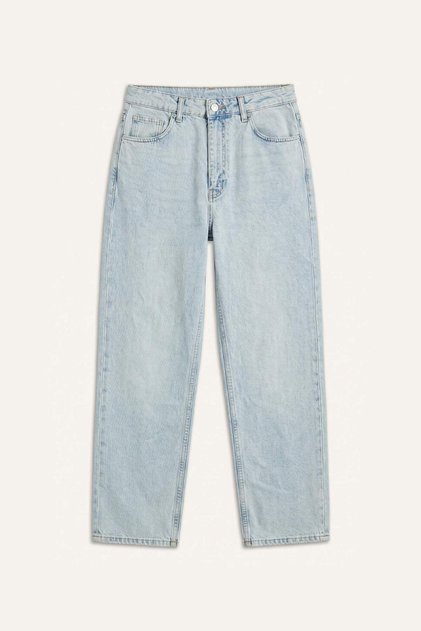 %100 Pamuk Baggy Fıt Açık Mavi Pantolon I4237AX26HS