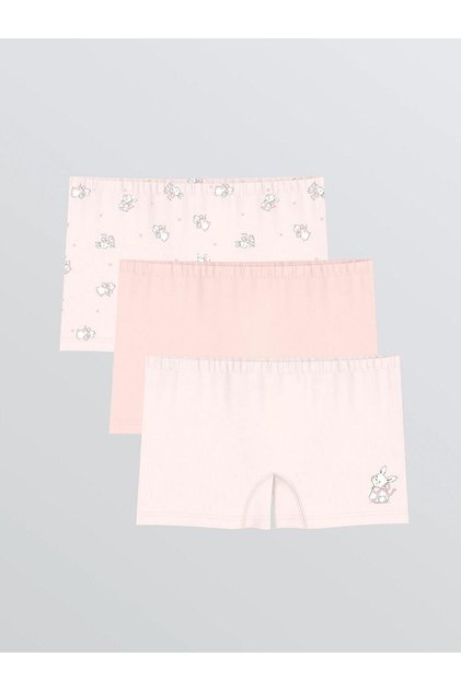 Printed Girls' Boxer Shorts 3-Pack (S6)