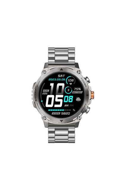 SW05 Metal Çerçeveli 1.43” AMOLED Ekran Bluetooth Görüşmeli IP68 Suya Dayanıklı Akıllı Saat iPhone & Android Uyumlu