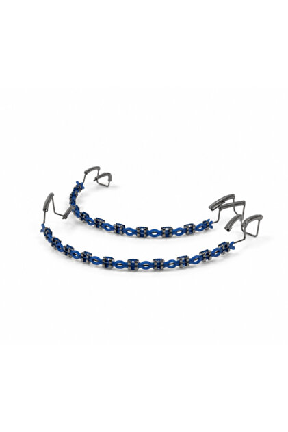 Decorative Dental Braces without Glue (Full Two Jaws) with Connected Rubber