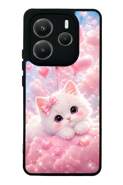 Xiaomi Redmi Note 14 5g Cupid Cloud Kitty Design Glossy Phone Case