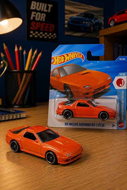 HOT WHEELS '89 Mazda Savanna Rx-7 FC3S - J-Imports Serisi Metal