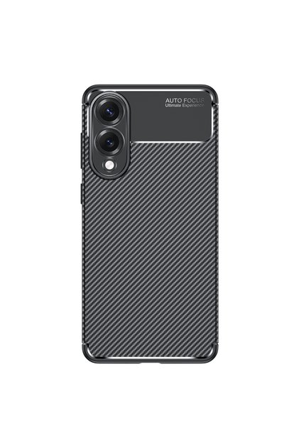 Galaxy S25 Edge Case Carbon Look Silicone with Camera Protection Ultimate Protection Butam