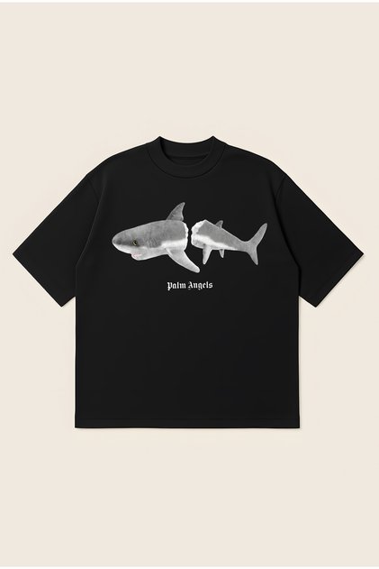 Palm Angels Toy Shard Printed Oversize Boxy Cut Unisex 100% Cotton Tshirt | Streetwear