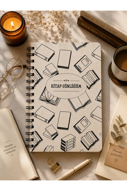 Book Diary A5 Spiral Notebook | Reading Journal | Book Reading Tracker | 80 Pages