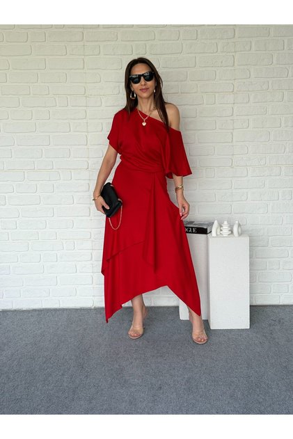 Asymmetrical Skirted Modal Suit