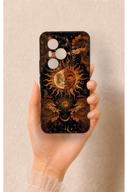 Honor 400 Pro Compatible Mystic Sun Pattern Silicone Case
