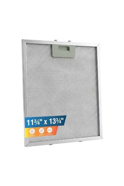 11 3/4 x 13 3/4 inch 3-Layer Aluminium Grease Cooker Range Hood Filter, Oil and Gas Separator, Kitchen Accessories Universal for Kitchen Extractor Hoods, Replacement Filter (Pack Of 1)