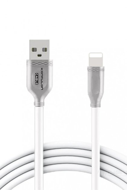 S48 Lightning Cable iPhone Compatible 1m 3A - White