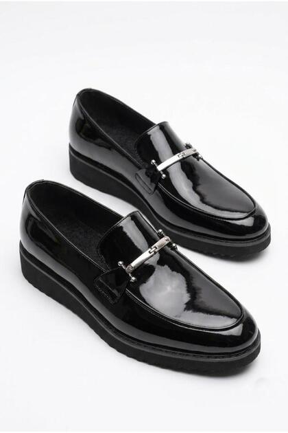 61537 Black Patent Leather Groom's Shoes Suit Shoes Men's Shoes
