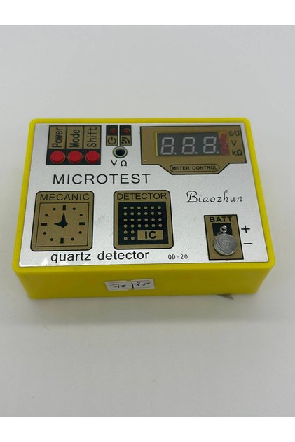 PİLLİ SAAT MEKANİZMA TEST CİHAZI ENTEGRE VE PİL ÖLÇER