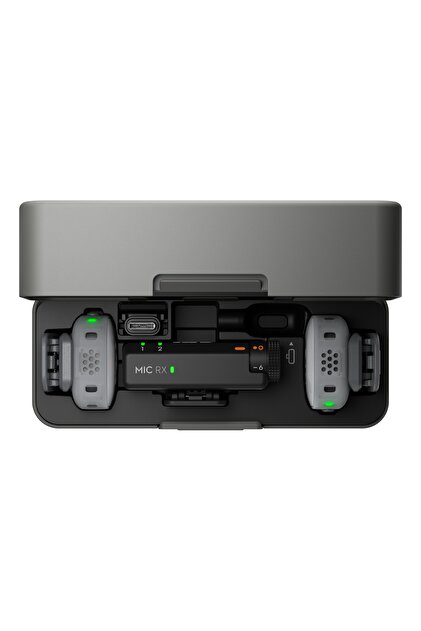 Sistem wireless Mic Mini 2 (2 transmițătoare + 1 receptor + carcasă de încărcare)