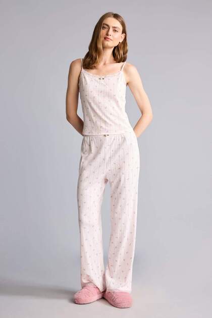 100% Cotton Regular Fit Sleeveless Pajama Set H4082AX26AU