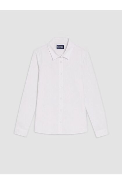 White Girl's Poplin Shirt