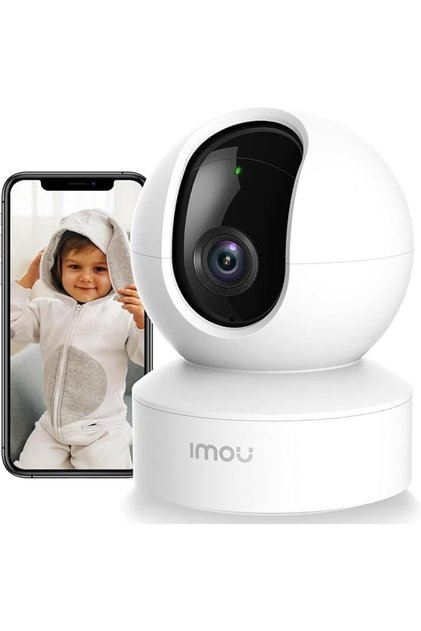 كاميرا مراقبة منزلية Imou DK2 بدقة 1080 بكسل، تدور 360 درجة ° كاميرا واي فاي داخلية مع خاصية الكشف عن الإنسان بالذكاء الاصطناعي