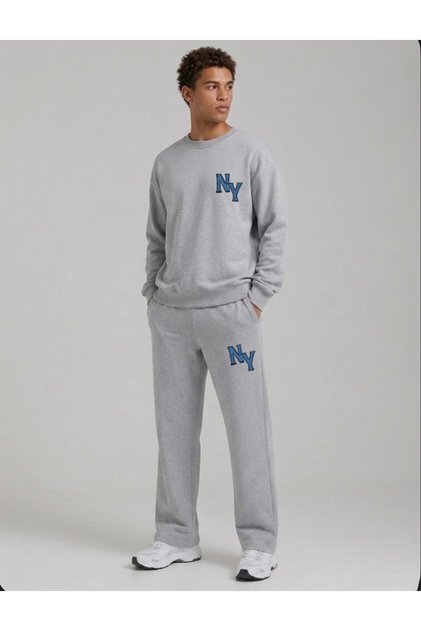 Ny Cep Printed Men's Tube-Cut Collar Bottom/Top Sweat Suit