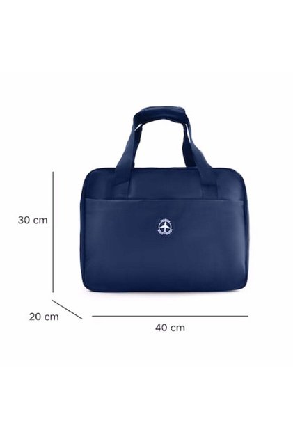 Geantă de călătorie 40x30x20cm pentru zboruri cu prețuri reduse, impermeabilă, albastru marin, bagaj de mână