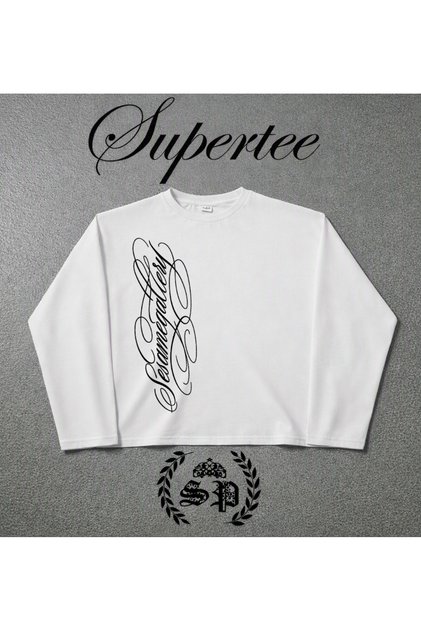 Gotic Long Sleeve Serisi Vintage Y2K Uzun Kollu T-Shirt Long Sleeve Harujuka Supertee Design
