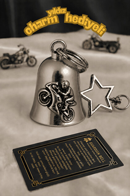 Guarellos 13 Numara Guardian Bell Motorcu Anahtarlık – Şans Ve