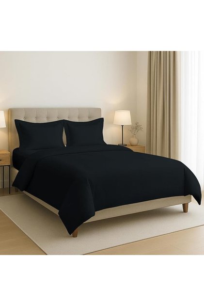 Bisona 2-Piece Cotton Bedding Set, Silver, Twin Xl, Solid Pattern