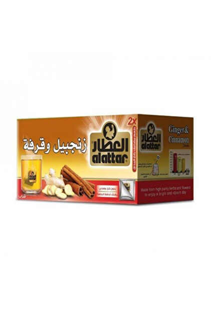 اعشاب العطار زنجبيل وقرفة ظروف مغلفة 20 كيس