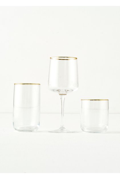 Premium Bardak-Kadeh Set 18'li Gold