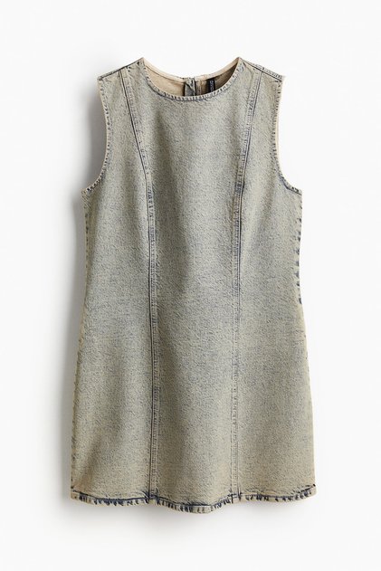 Çan Kesimli Gabardin Elbise