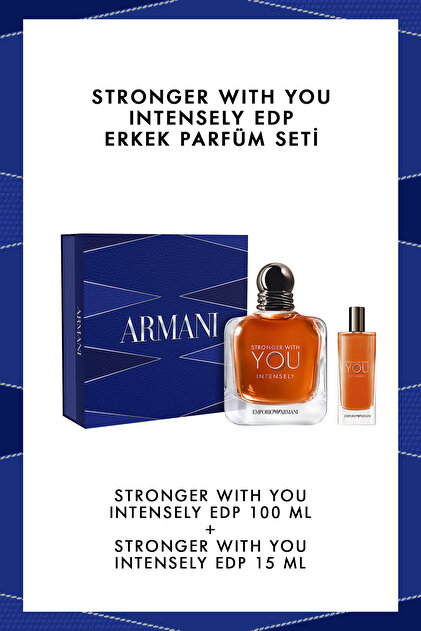 Emporio Armani Stronger With You Intensely Edp 100 Ml + Edp 15 Ml