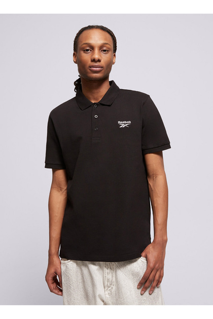 Reebok 100239701 BLAZE EMBROIDERED SS POLO Siyah Polo Regular Fit