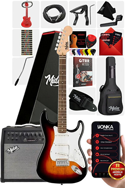 Maxword DG-34RD Kelly Kasa Floyde Rose 2x Zebra Humbucker Manyetik