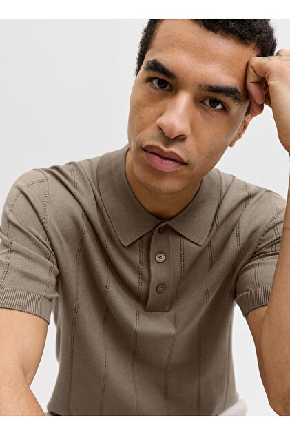 Jack & Jones Kahve Erkek Comfort Fit Triko Kazak 12291042