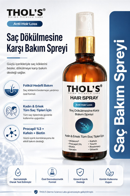 THOLS HAIR SPRAY ANTİ-HAİR LOSS (TB31) SAÇ DÖKÜLMESİNE KARŞI BAKIM