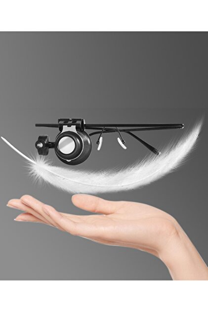 Glasses Magnifier Eye-Mounted Magnifying Glass 20X Watchmaker's Glasses Repairman's Glasses for Near-Distance Vision