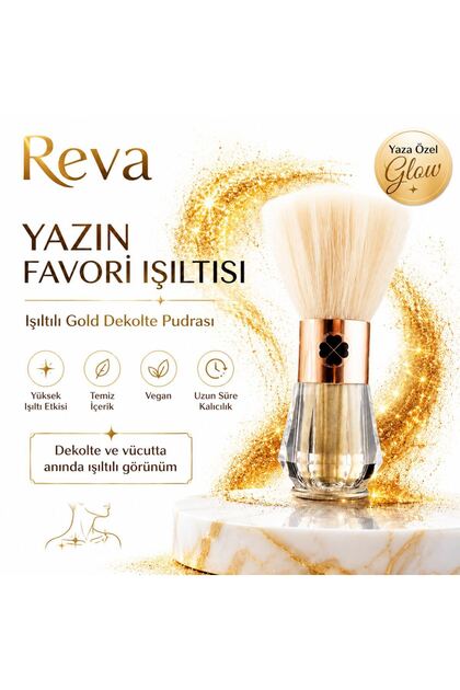 Işıltılı Altın Simli Dekolte Vücut Pudrası - Gold Explosion For Decollete - Vegan & Temiz Içerik