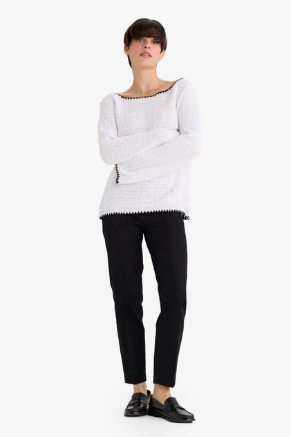Sigaret Satin Trousers Black Regular Waist Basic Flat Elastic Waist Straight Leg J8743Az24Sm