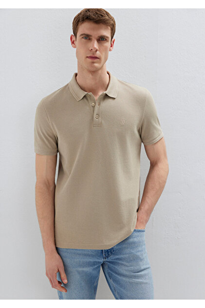 Mavi Bej Polo Tişört Slim Fit / Dar Kesim 064946-80697 - Fiyatı