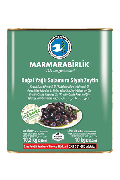 Marmarabirlik Hiper 231-260 Kb L Yağlı Salamura Zeytin 10 Kg
