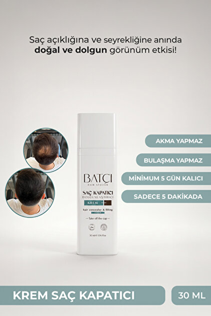 Saç Kapatıcı Dolgunlaştırıcı Sıvı Krem 30 ml