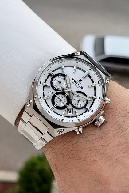 Silver Renk 43 Mm 24 Ay Garantili Erkek Kol Saati