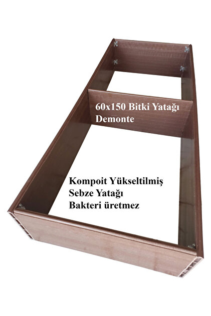 safirkom Kompozit 60x180 cm (AHŞAP PLASTİK) Demonte Yükseltilmiş