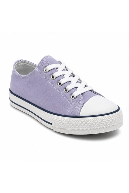 Unisex Lila Canvas Sneaker Casual Sports Shoes Lace-Up Comfortable Walking Shoes