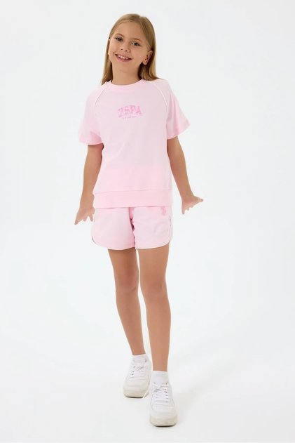 4-15 Years Old Licensed Us Polo Assn Girls' Suit-Pink