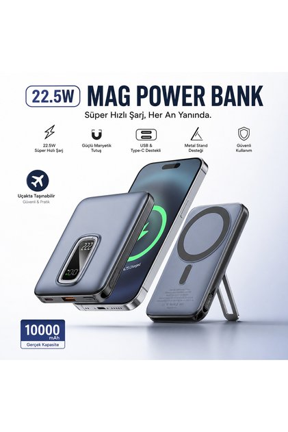 Recci Qi2 Teknolojili Kablosuz Şarj Standı 3in1 Magsafe Uyumlu