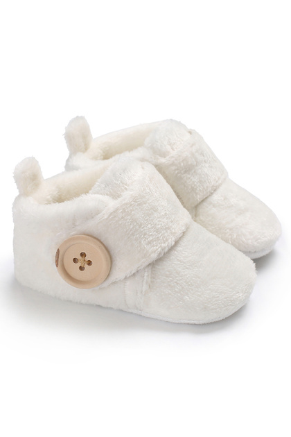 7-12 Months C-429white 2022 Baby Autumn Winter Boots Baby Girl Boys Winter Warm Shoes Solid Fashion