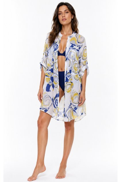 Italian Short Shirt Dress 100% Cotton