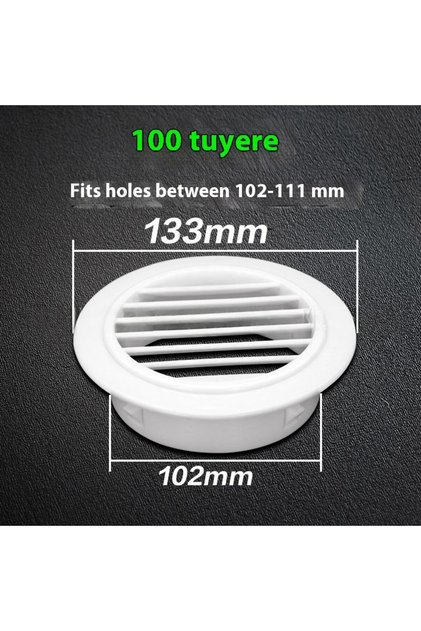 100 Kitchen Bathroom Air Ventilation Extract Valve Grill AC Hole Cover Dust Blocker Wall Ducting Dec